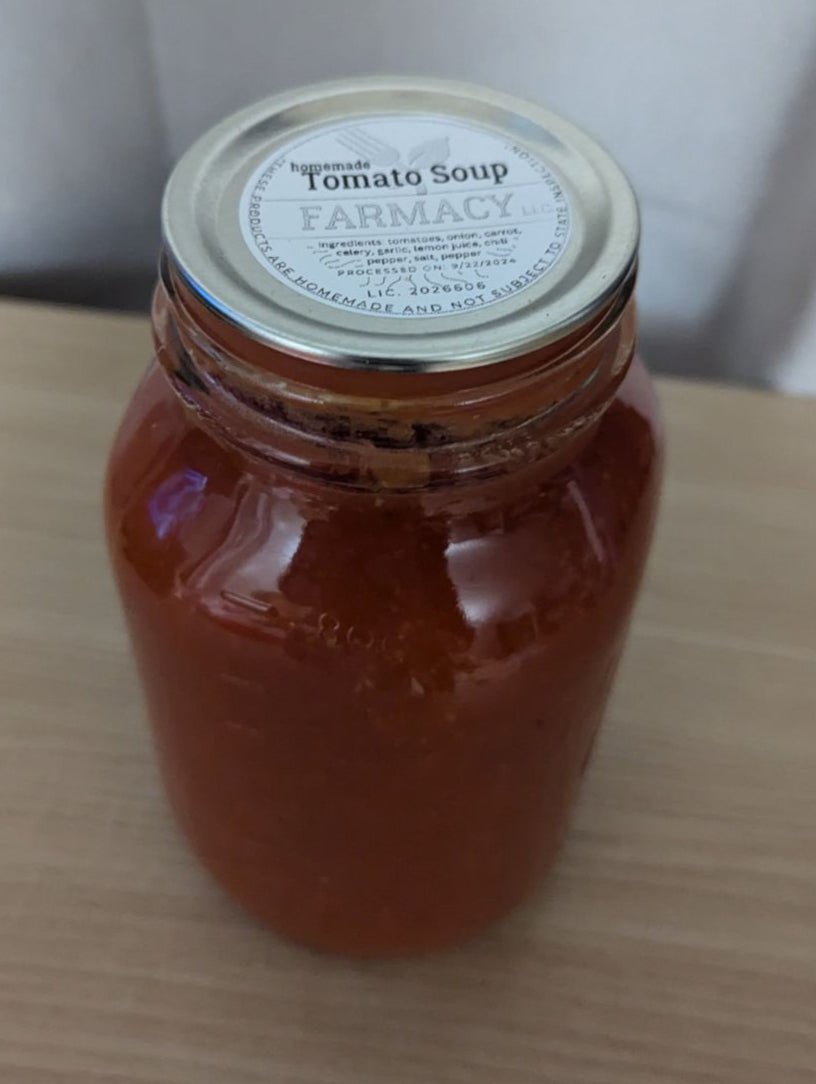 Quart Jar Homemade Tomato Soup