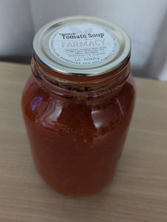 Quart Jar Homemade Tomato Soup